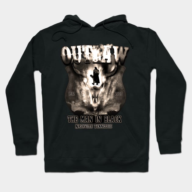 johnny Outlaw Cash Hoodie by hardtbonez